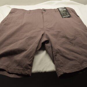 Union Men's Flat Front shorts for Men Waist 40 #0121